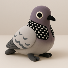画像をギャラリービューアに読み込む, グググ(予約販売)キジバトのサウンド人形/ペンダント