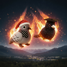 Load image into Gallery viewer, Key Bird (next batch ships December 18th) Cuckoo-shaped doll/keychain