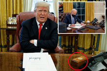 Load image into Gallery viewer, The Red Button on the President's Table - But Not for Nukes