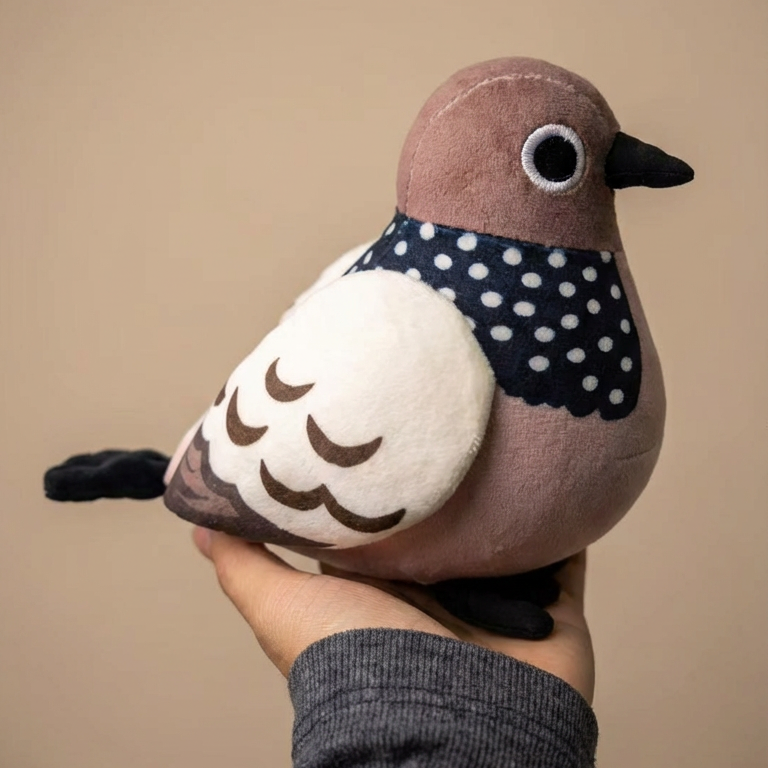 咕姑固 （下批12月18號發貨）珠頸斑鳩發聲公仔/掛飾