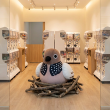 画像をギャラリービューアに読み込む, グググ（在庫あり）鳴き声を出すキジバト人形/置物
